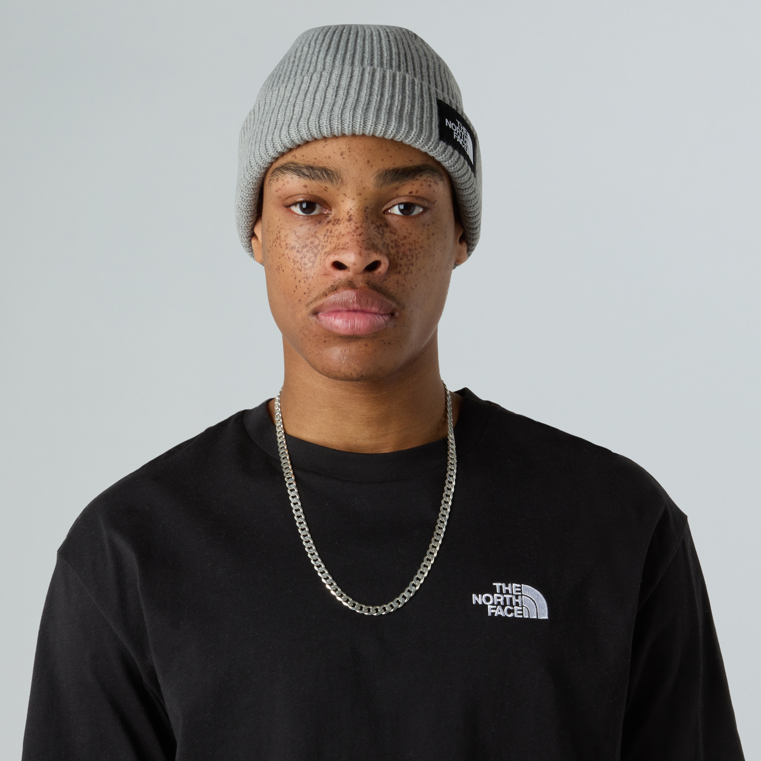 THE NORTH FACE SALTY LINED BEANIE TNF LIGHT GREY HEATHER – Bild 2