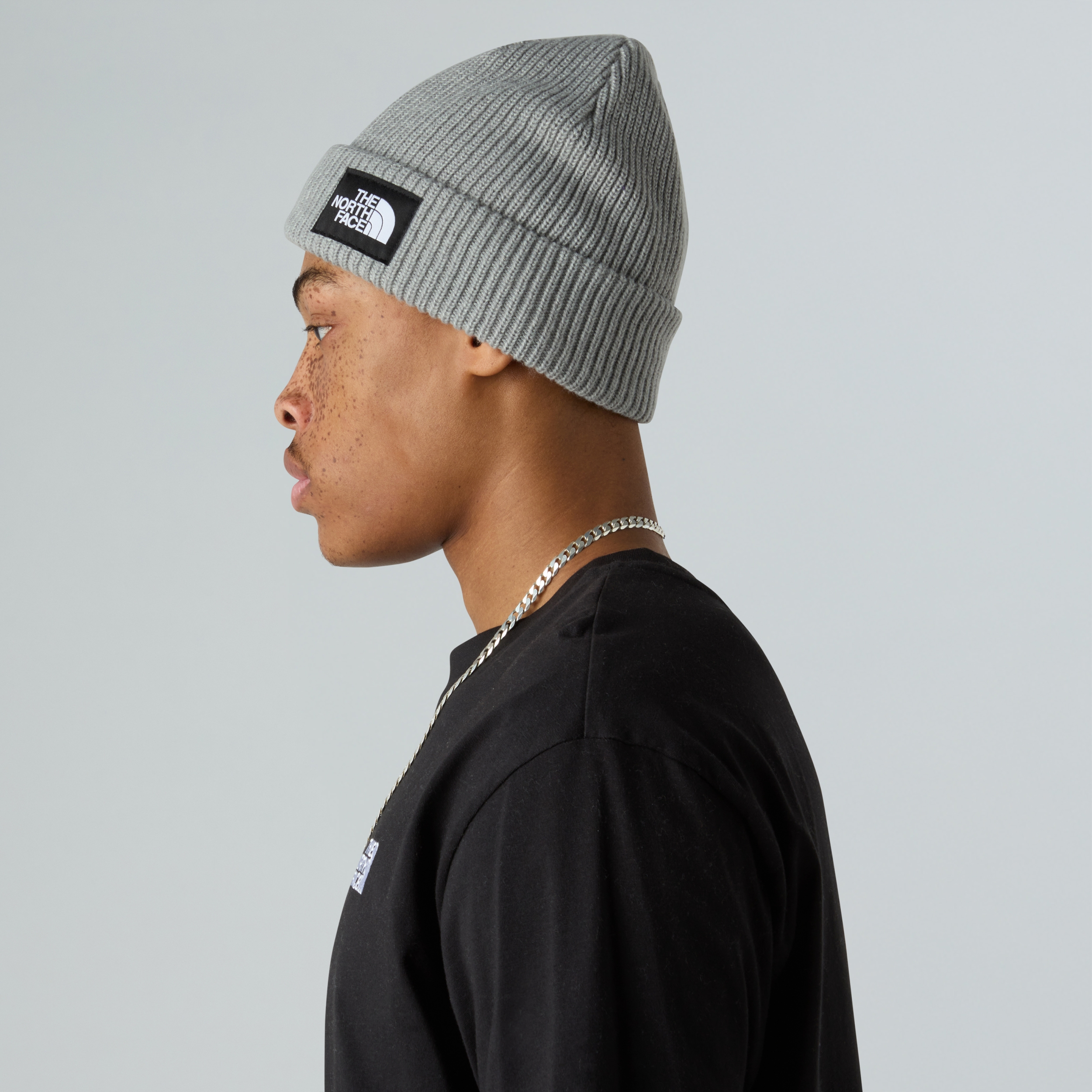 THE NORTH FACE SALTY LINED BEANIE TNF LIGHT GREY HEATHER – Bild 4