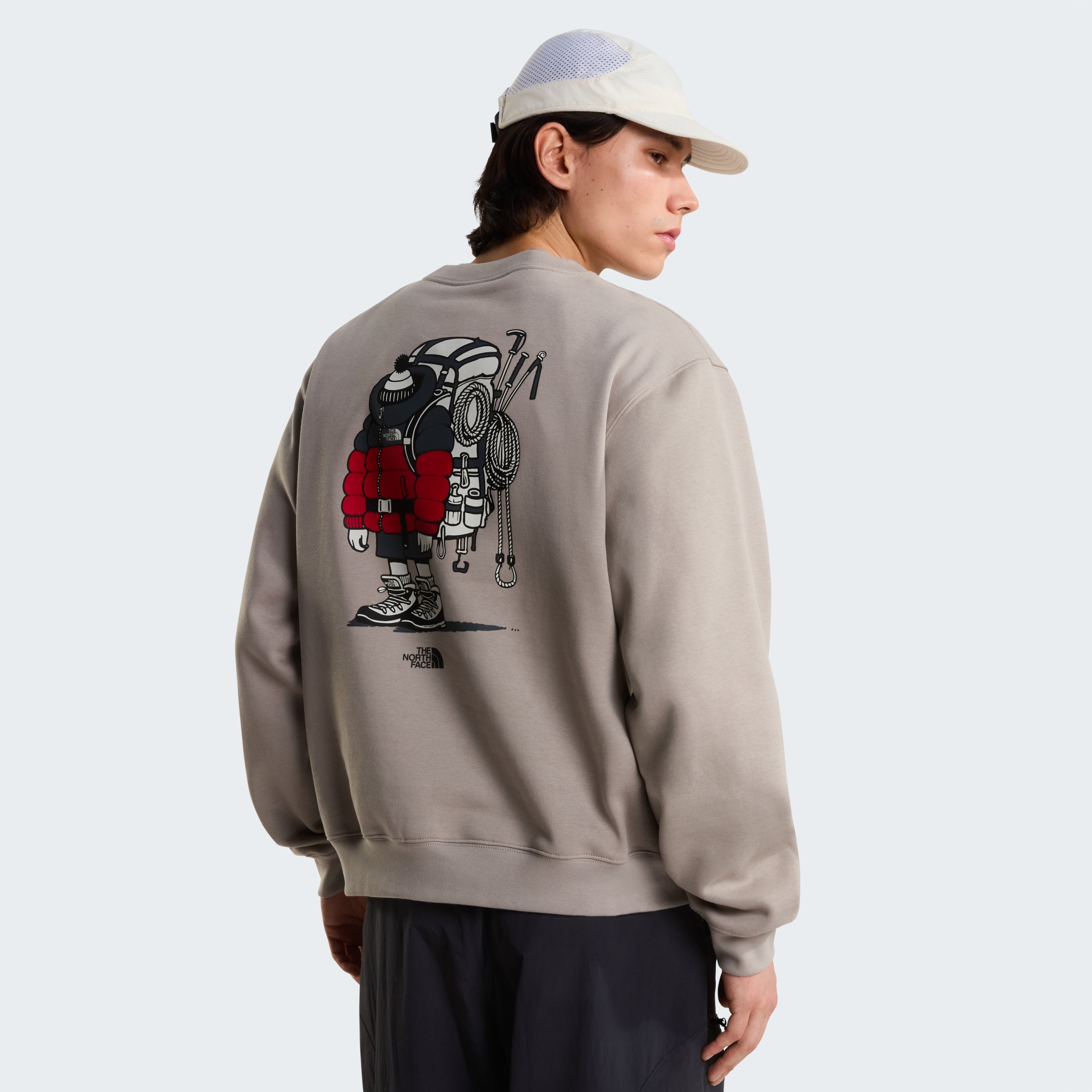 THE NORTH FACE U GEAR UP GET OUT RLX CREW-GRAPHIC STONE SLAB – Bild 3