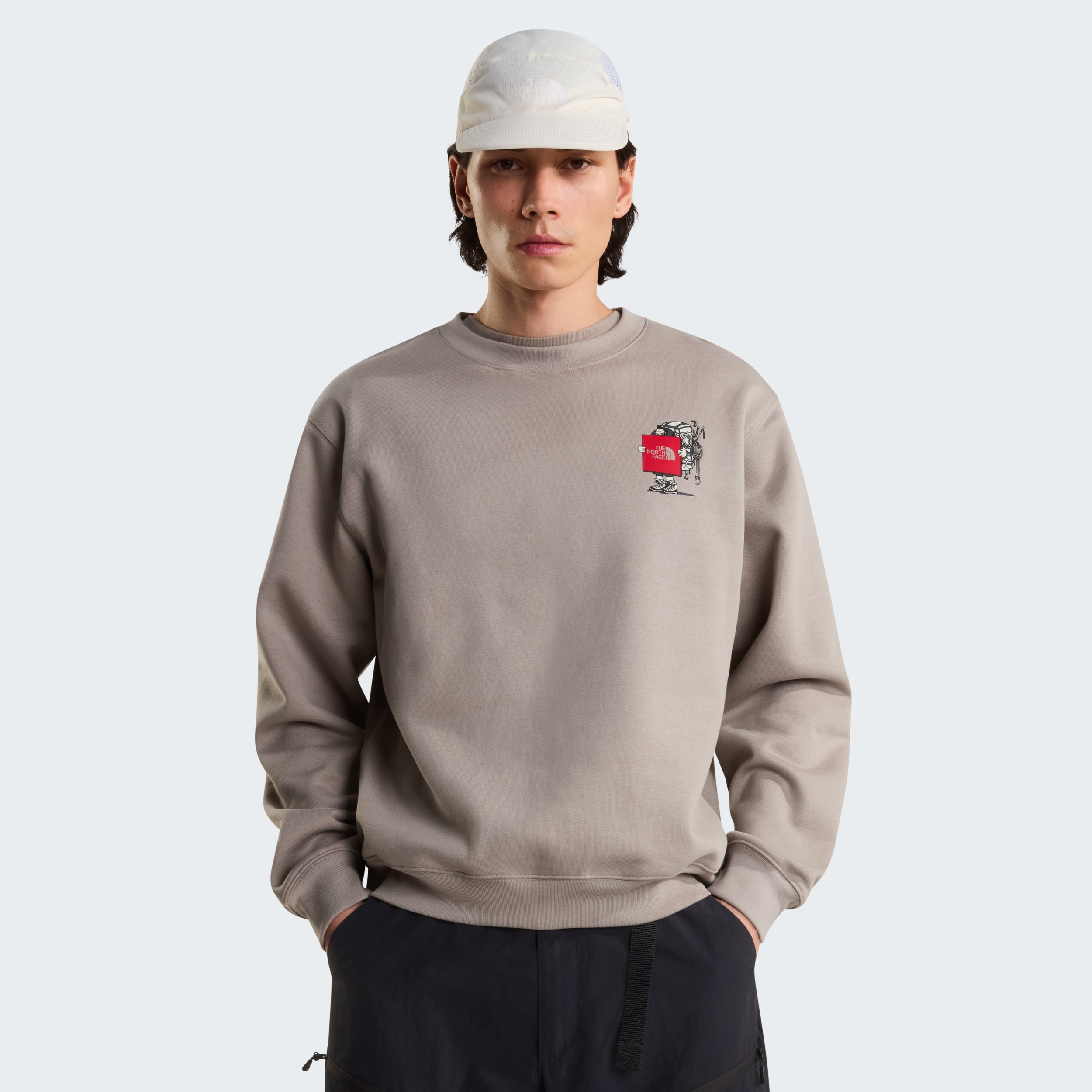 THE NORTH FACE U GEAR UP GET OUT RLX CREW-GRAPHIC STONE SLAB – Bild 4