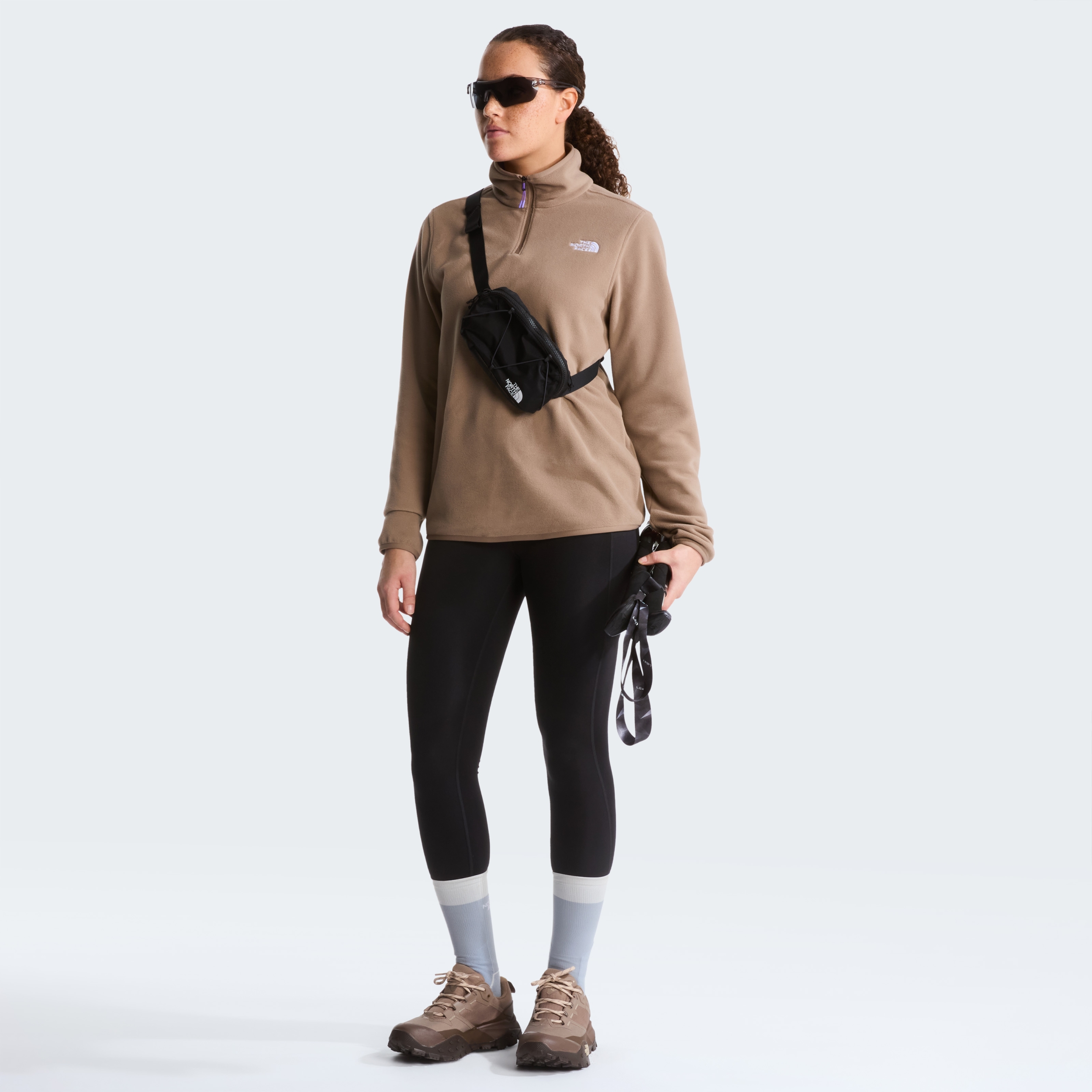 THE NORTH FACE W GLACIER FLEECE 1/4 ZIP JACKET GARNET – Bild 4