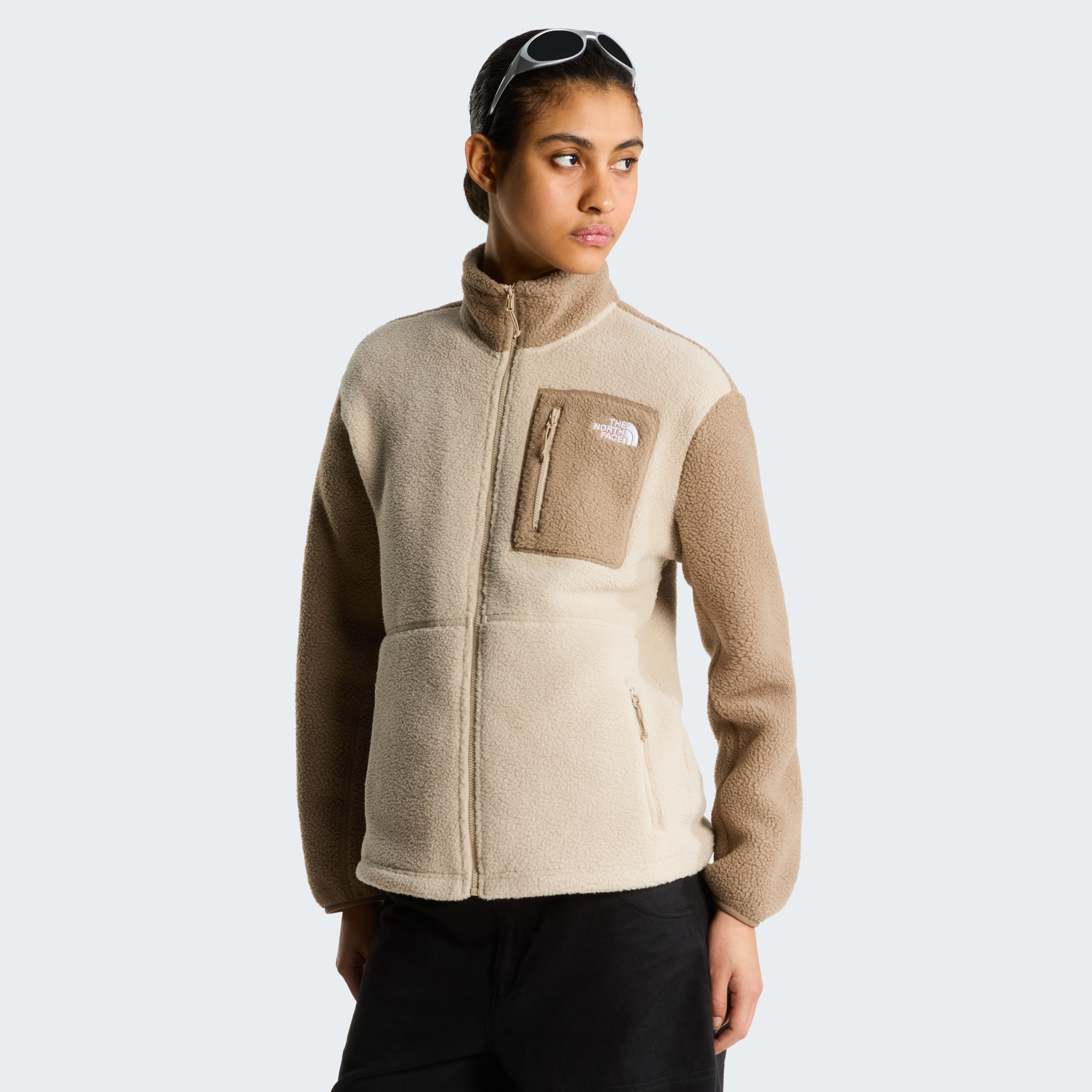 THE NORTH FACE W YUMIORI FULL ZIP TIMELESS TAUPE/GARNET – Bild 4