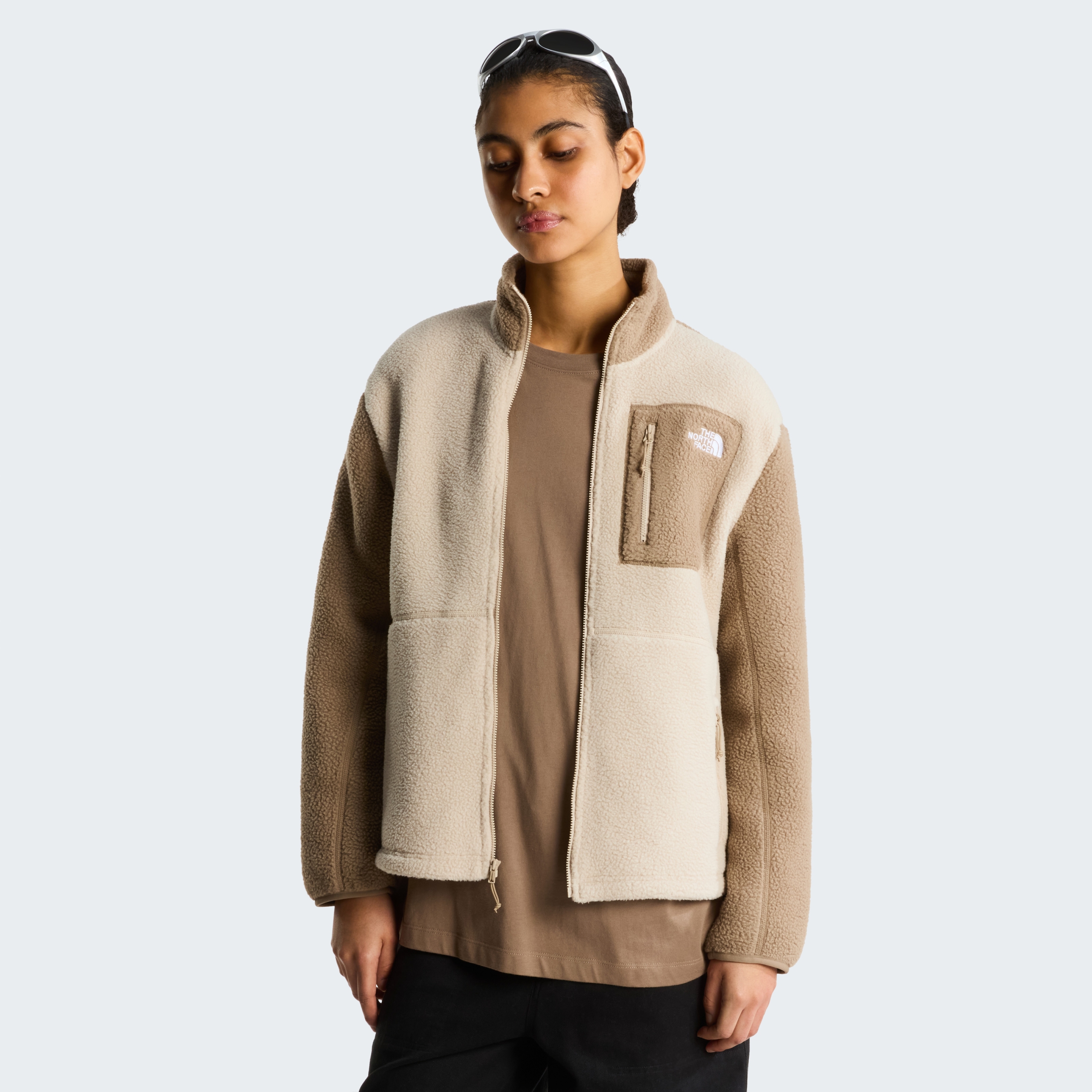 THE NORTH FACE W YUMIORI FULL ZIP TIMELESS TAUPE/GARNET – Bild 6