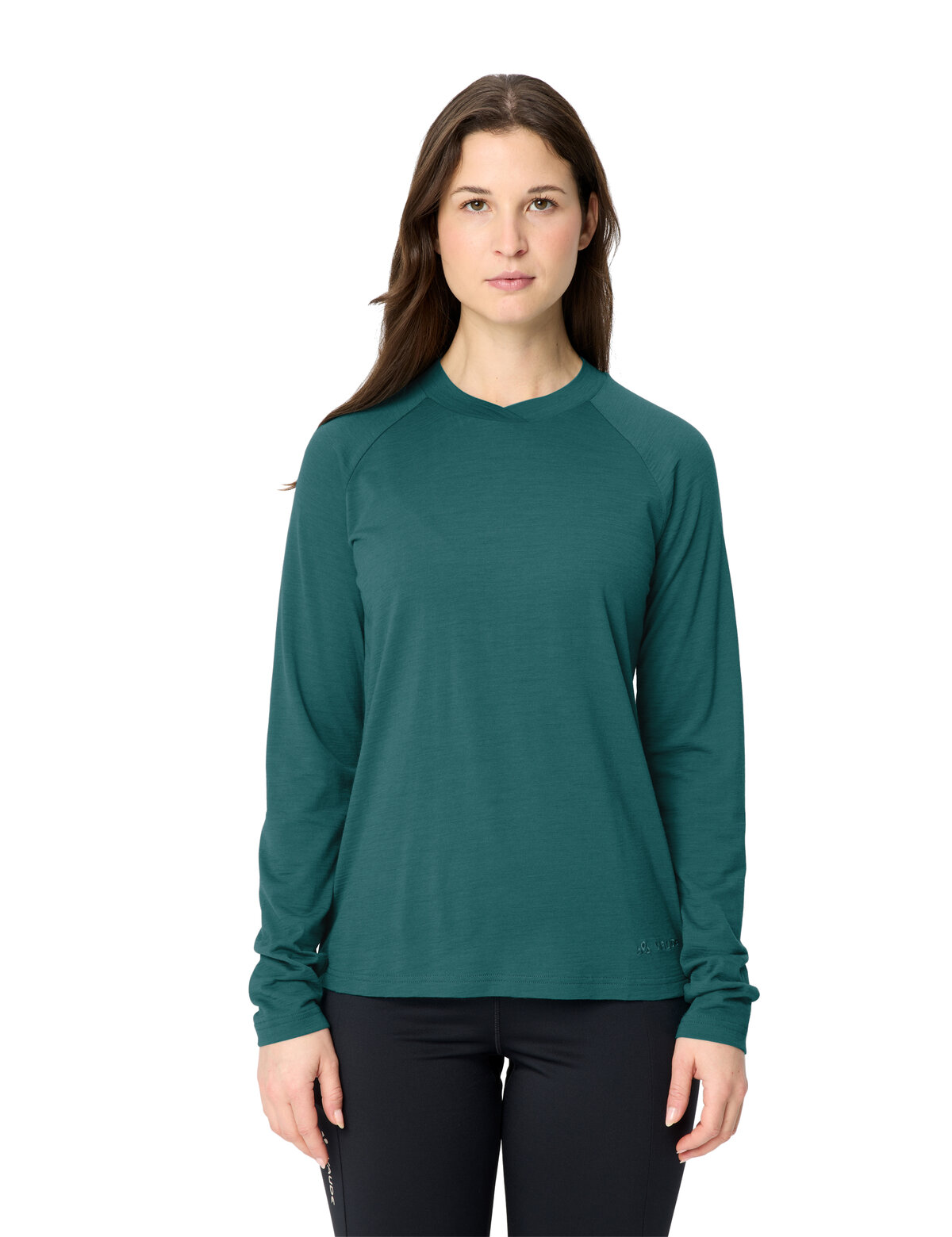 VAUDE Wo Essential Wool LS T-Shirt DARK FJORD GREEN – Bild 7