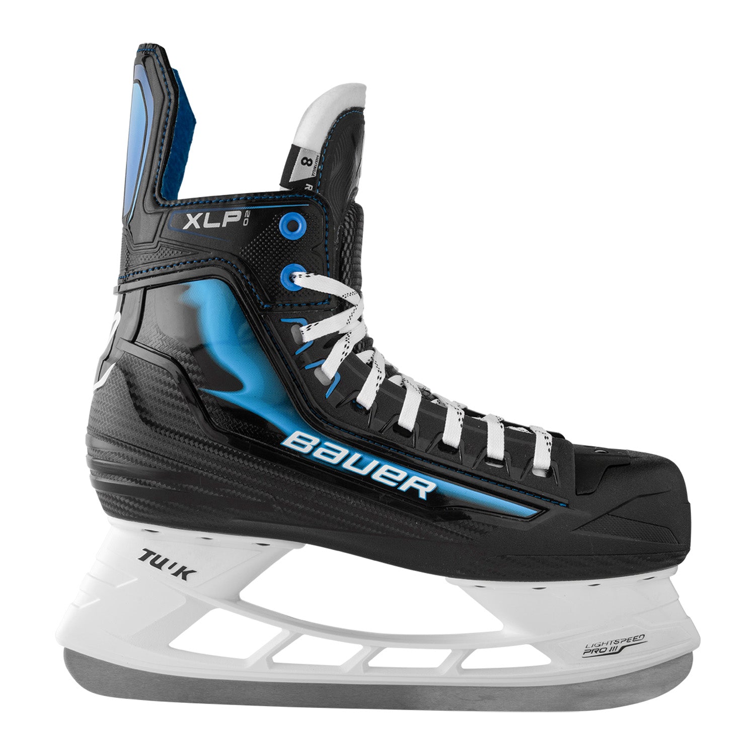 BAUER Ux.-Eishockey-Schuh X-LP 2.0 SKATE-SR BLACK/BLUE/WHITE