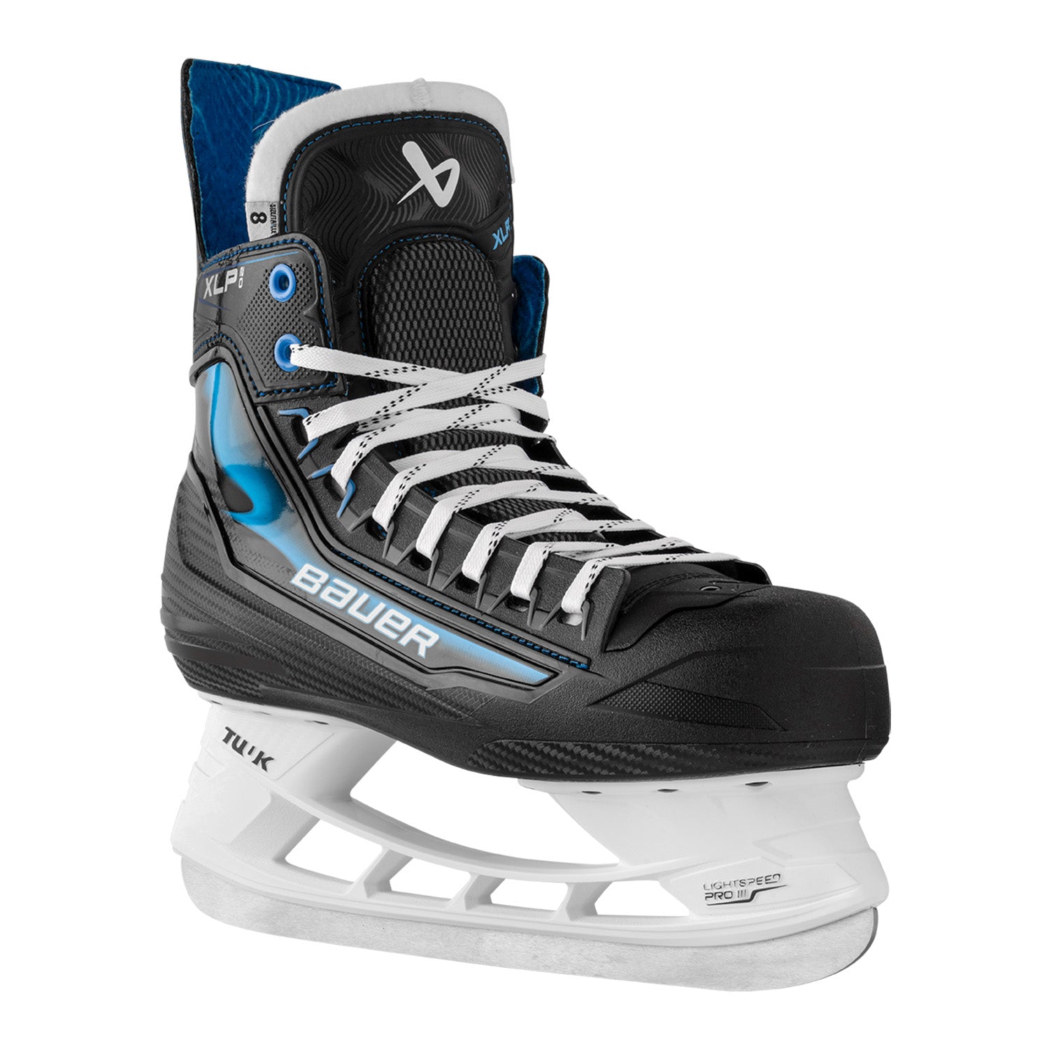 BAUER Ux.-Eishockey-Schuh X-LP 2.0 SKATE-SR BLACK/BLUE/WHITE – Bild 2