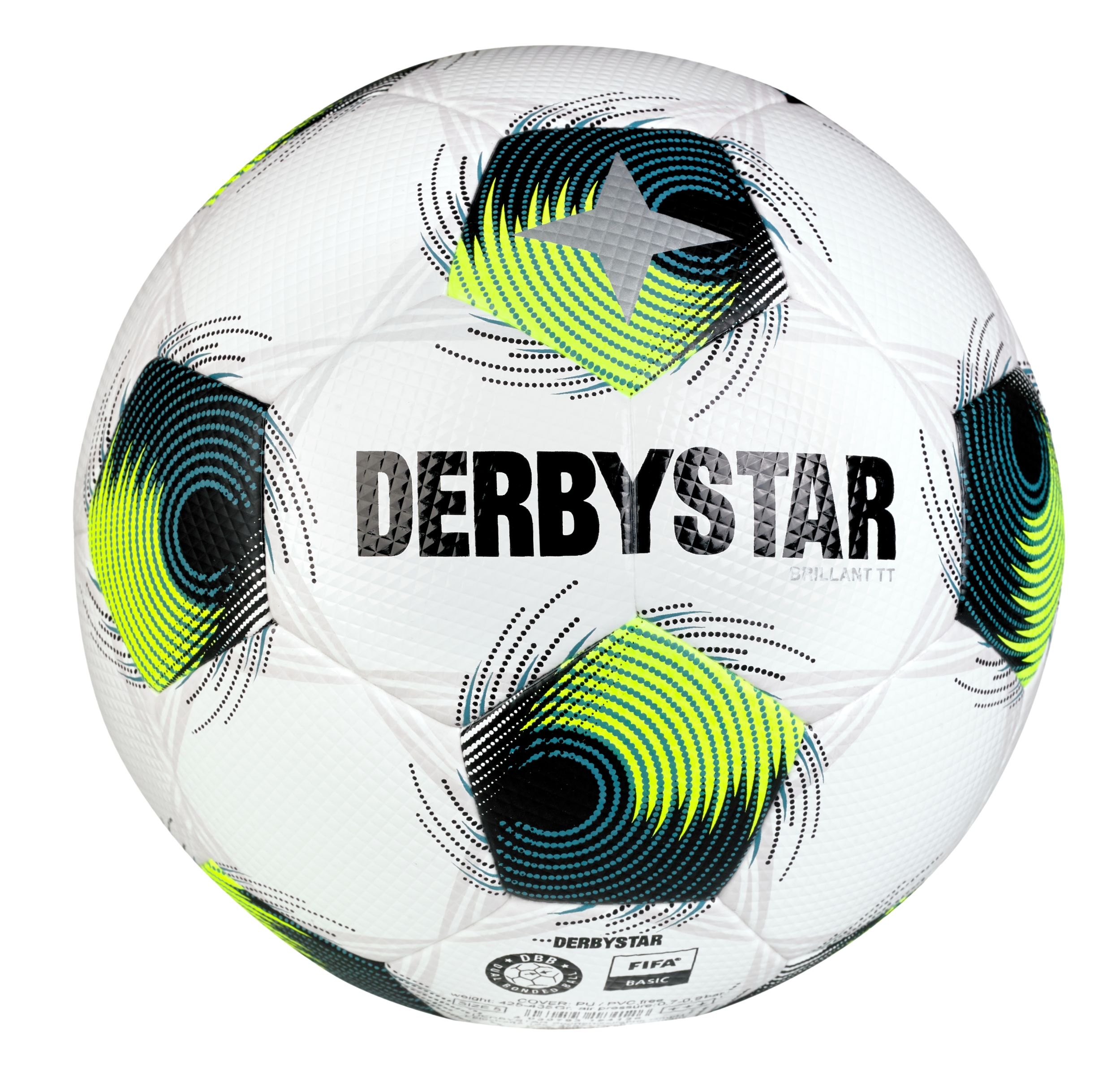 DERBYSTAR Brillant TT v26 WEISS GRÜN GELB – Bild 2