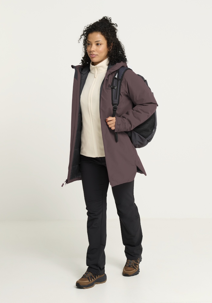 JACK WOLFSKIN HEIDELSTEIN 2 INS JKT W SHEER PLUM – Bild 3