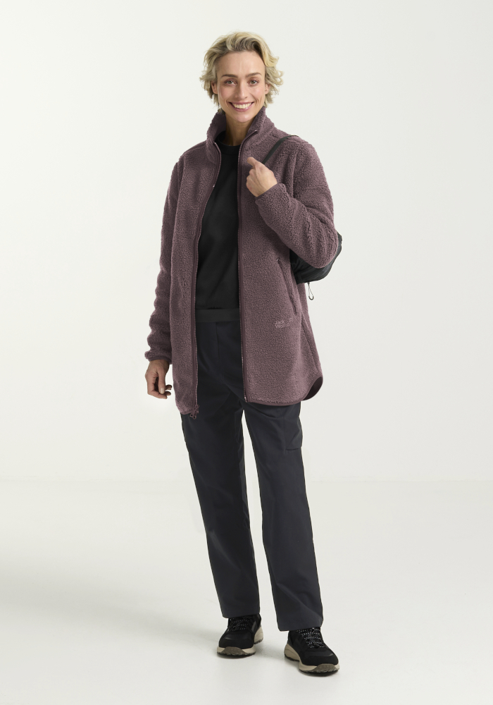 JACK WOLFSKIN HIGH CURL COAT W SHEER PLUM – Bild 3
