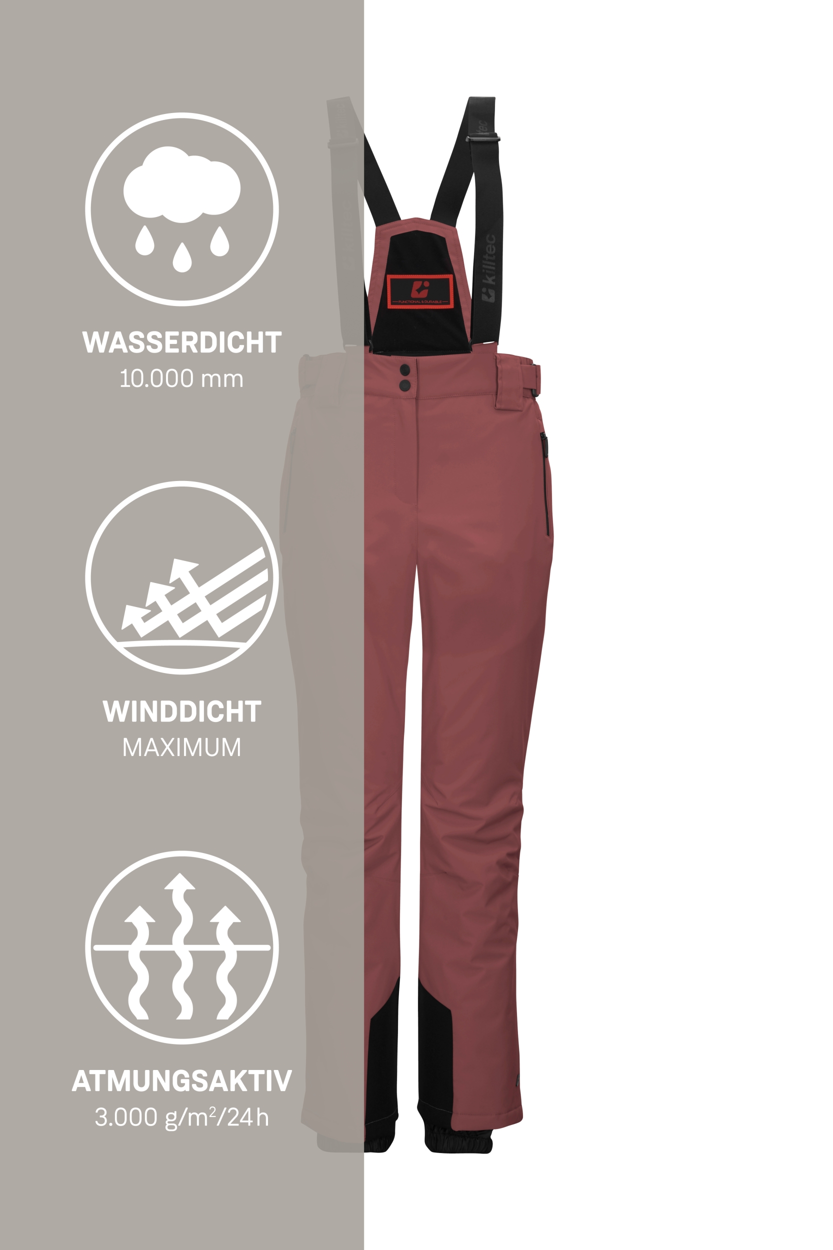 KILLTEC KSW 249 WMN SKI PNTS ALTROSA – Bild 7