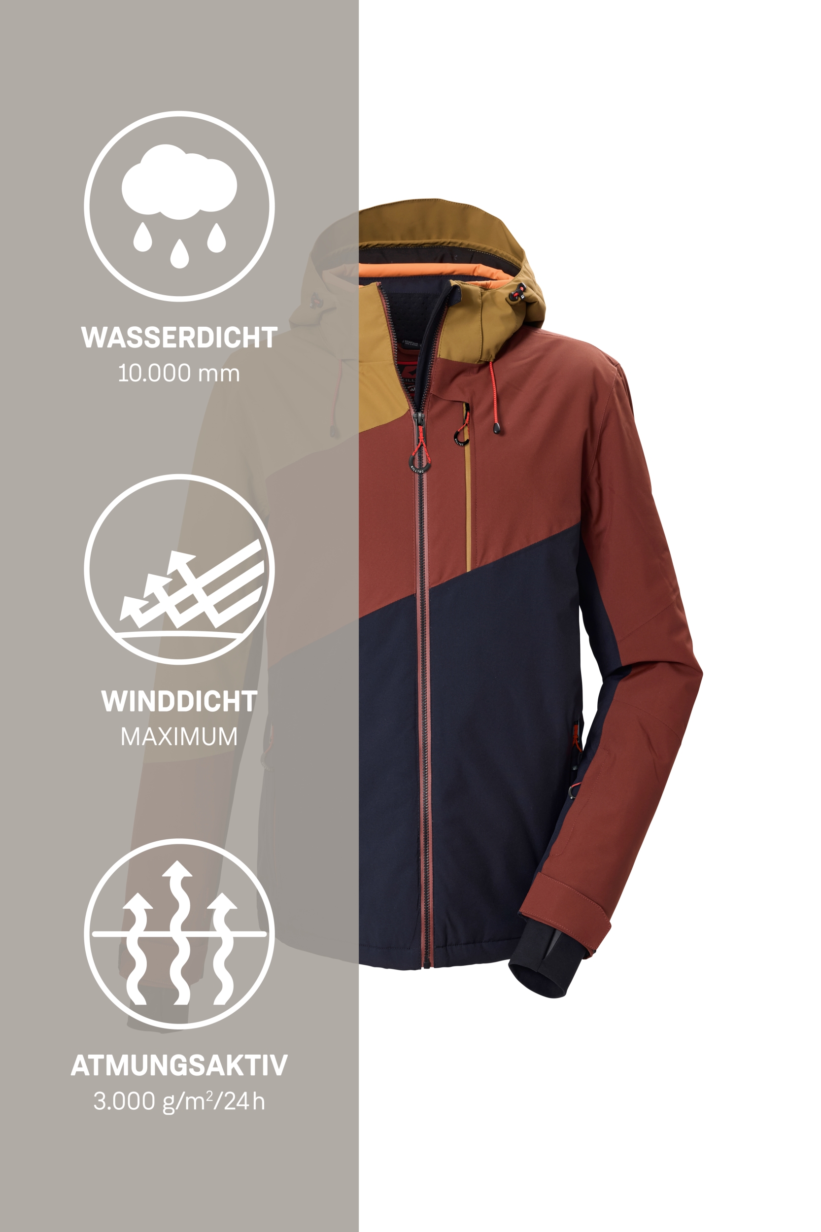 KILLTEC KSW 89 MN SKI JCKT SENFGELB – Bild 7