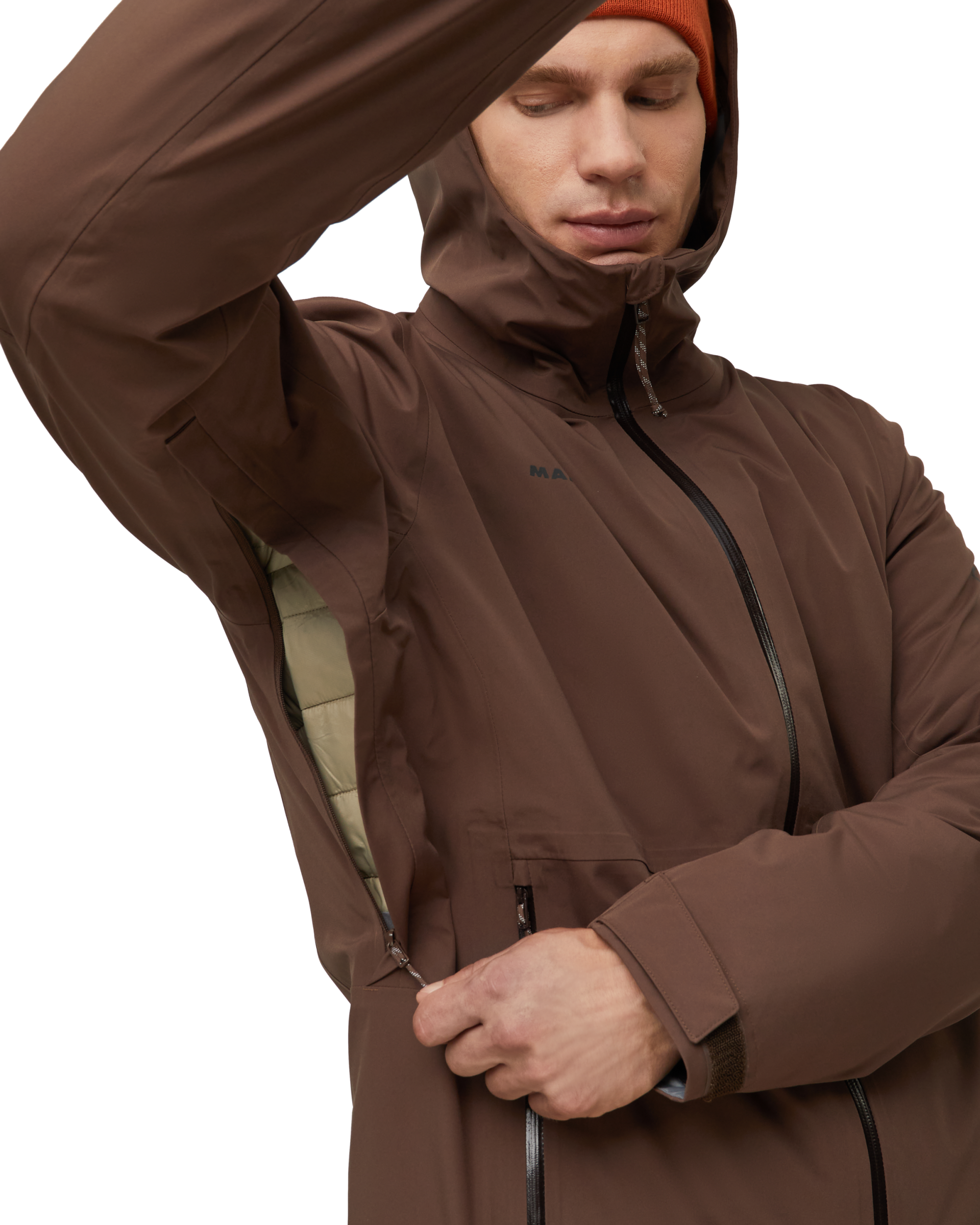 MAMMUT Linard Guide 3 in 1 HS Hooded Jacket Men SOIL-SABLUN – Bild 10