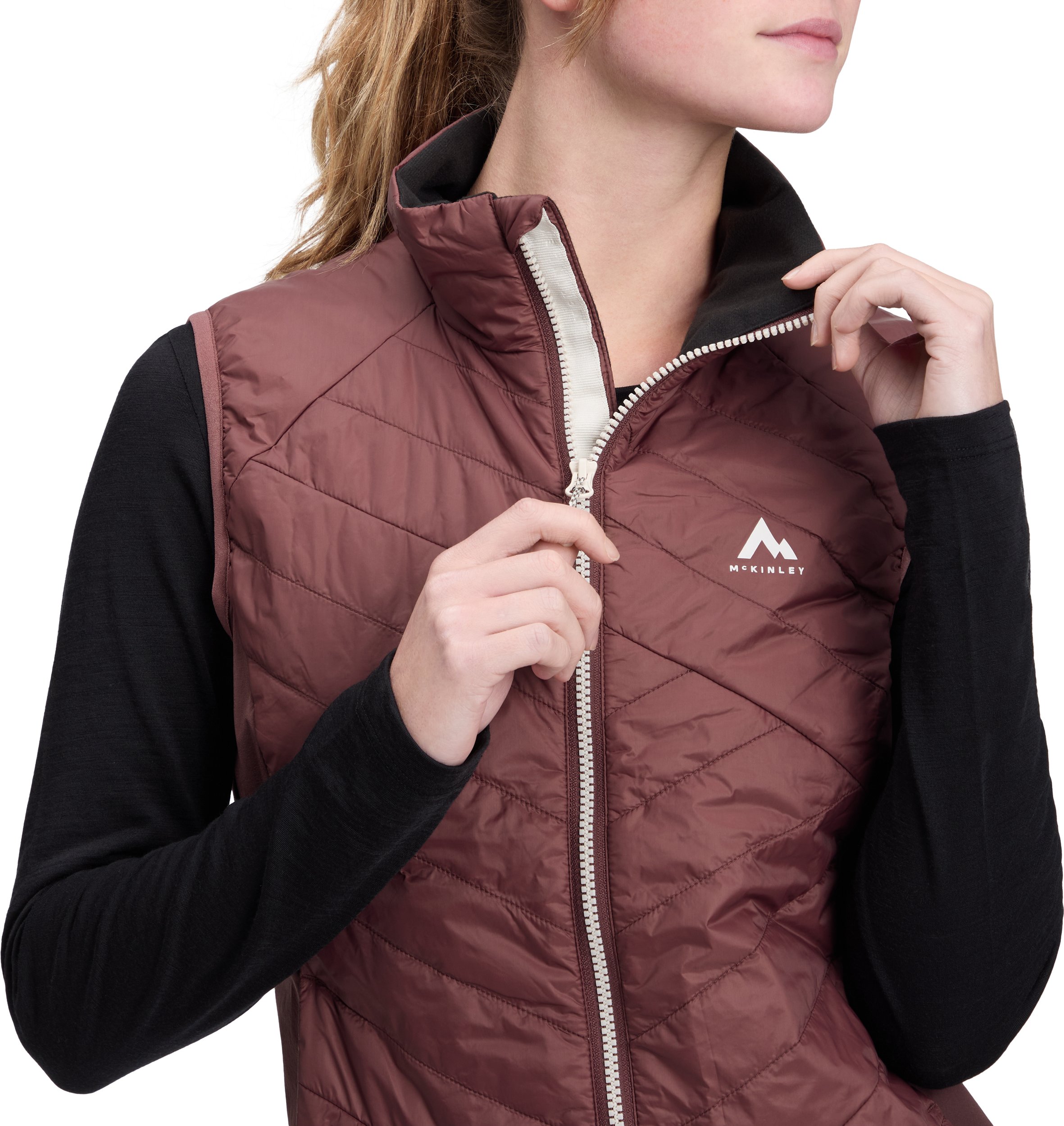 McKINLEY Da.-Jacke Sierre HYB VST II W RED WINE – Bild 2