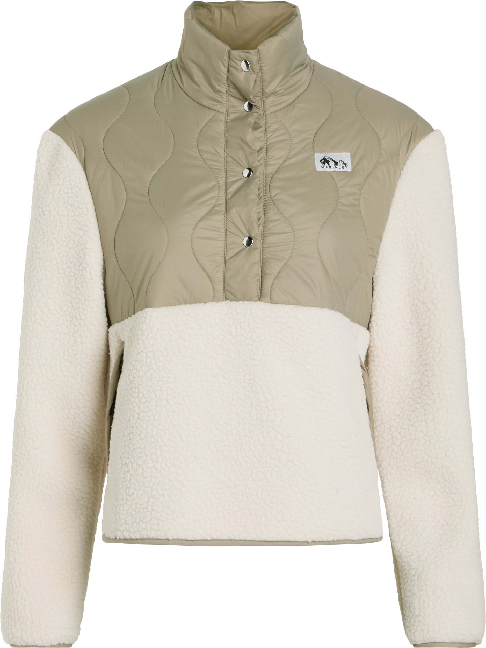 McKINLEY Da.-Pullover Fleur HS W GREY LIGHT/BROWN SMO
