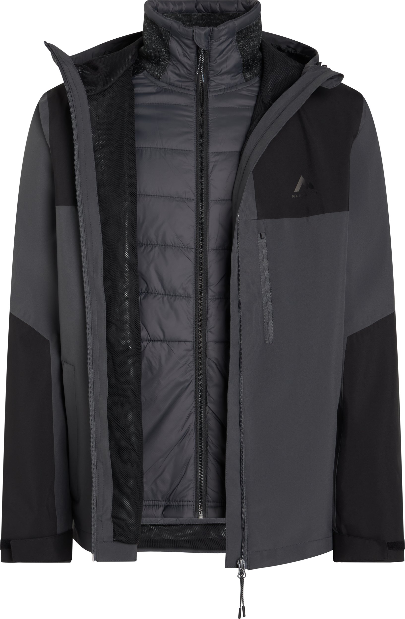 McKINLEY He.-Doppel-Jacke Arne 3:1 M ANTHRACITE/BLACK NIG