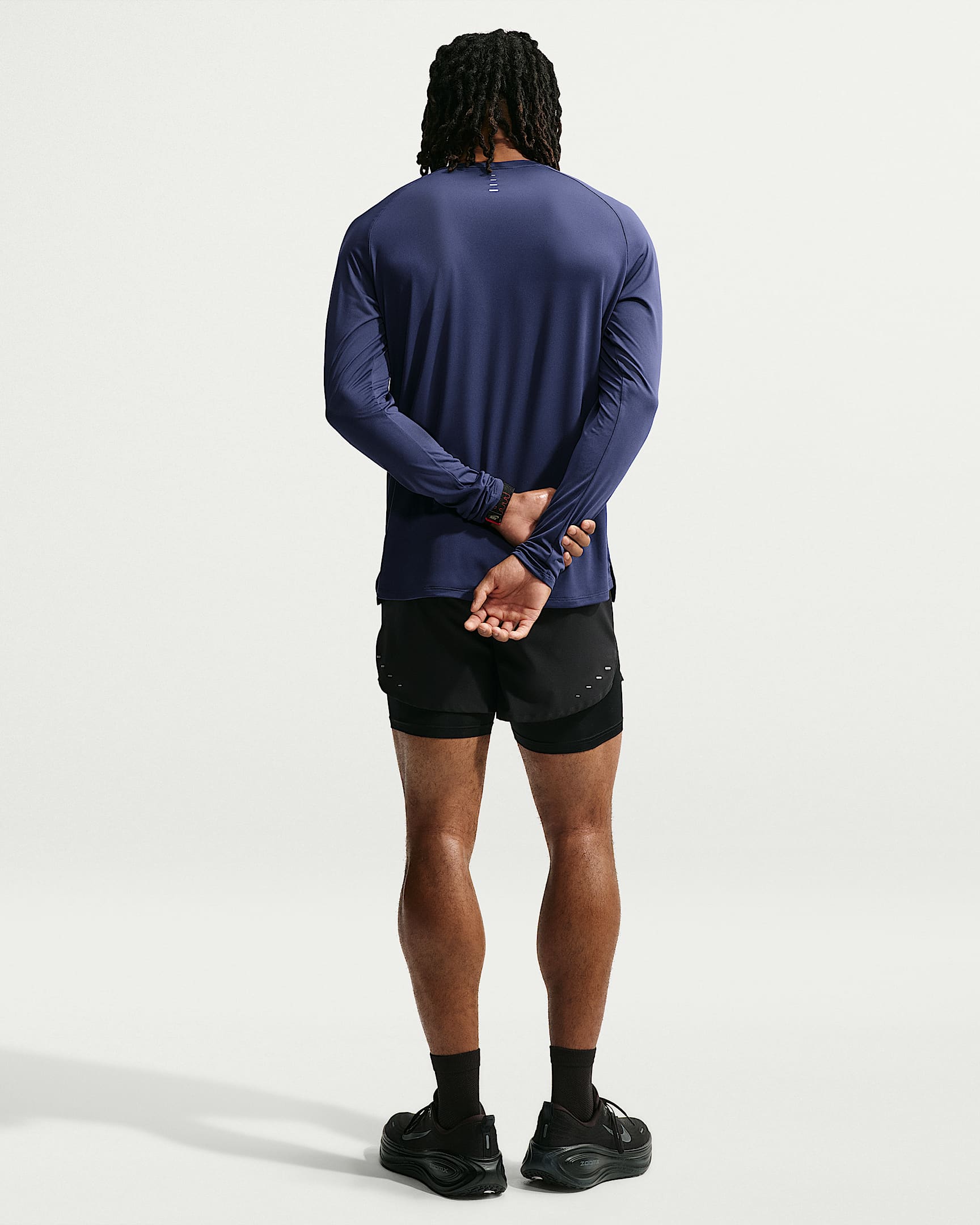 NIKE M NK DFADV STRIDE LS TOP MIDNIGHT NAVY/REFLECTIVE SILV – Bild 5