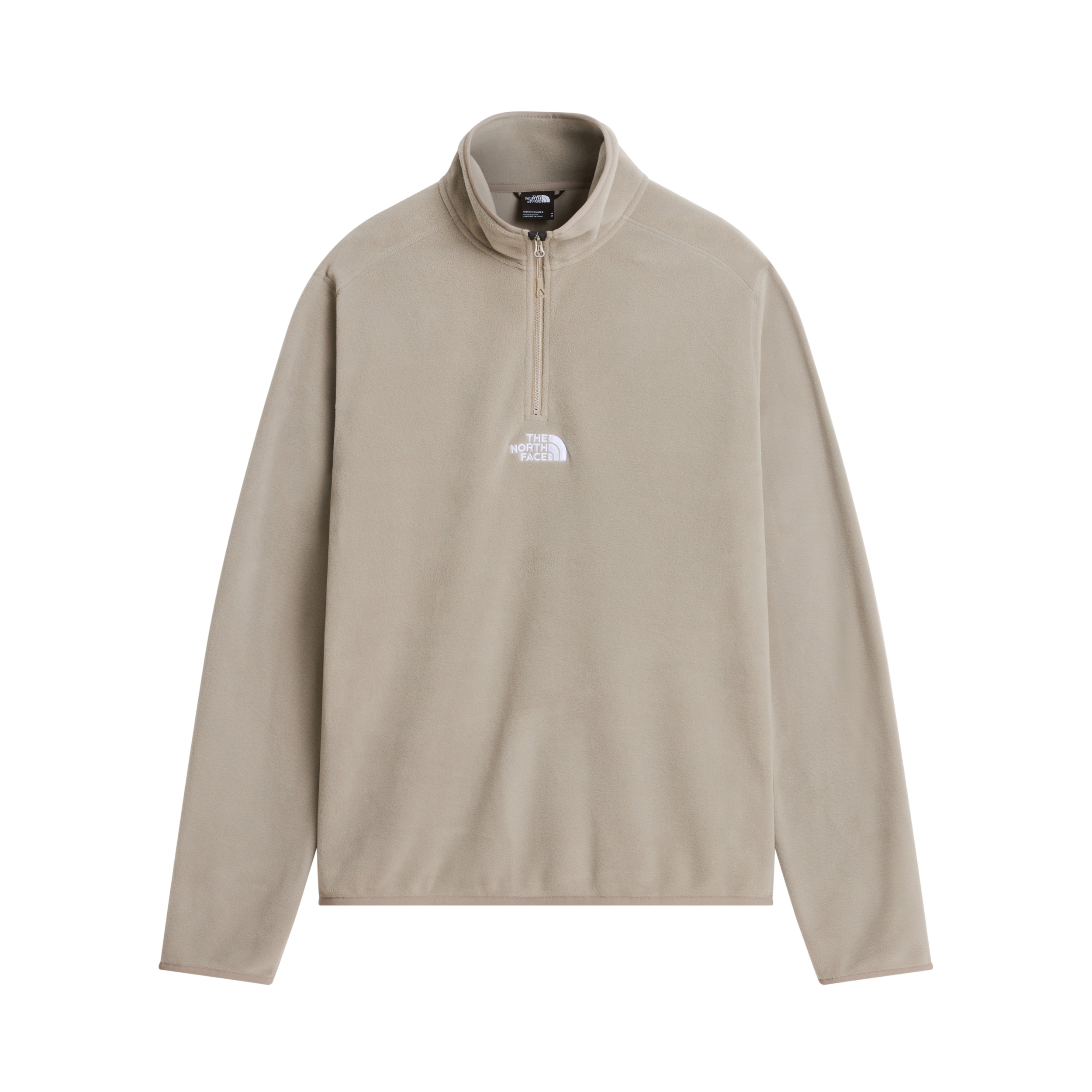 THE NORTH FACE M GLACIER 1/4 ZIP - EMBROIDERED LOGO STONE SLAB