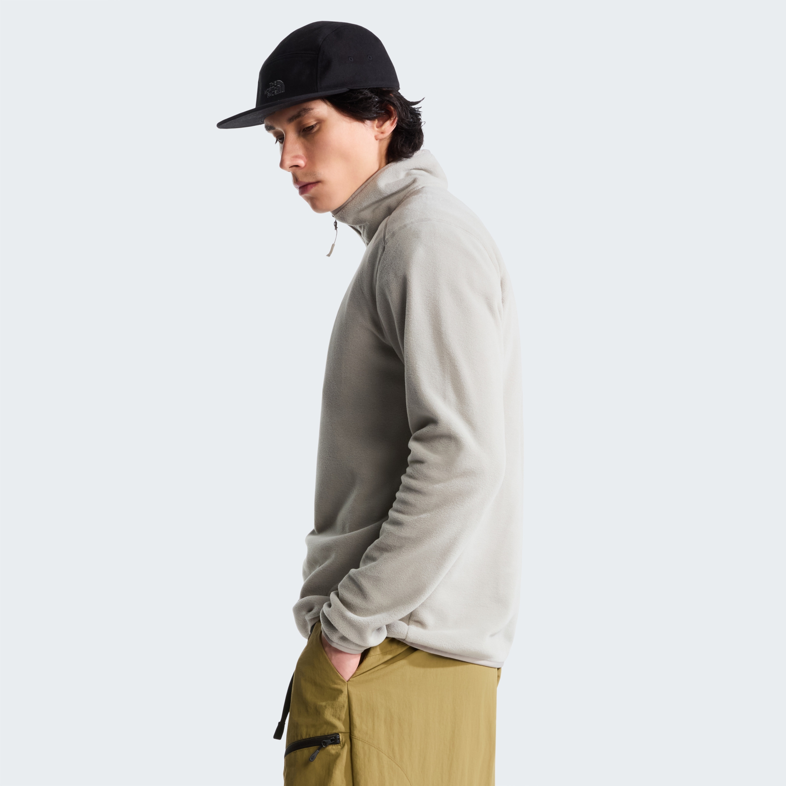 THE NORTH FACE M GLACIER 1/4 ZIP - EMBROIDERED LOGO STONE SLAB – Bild 5