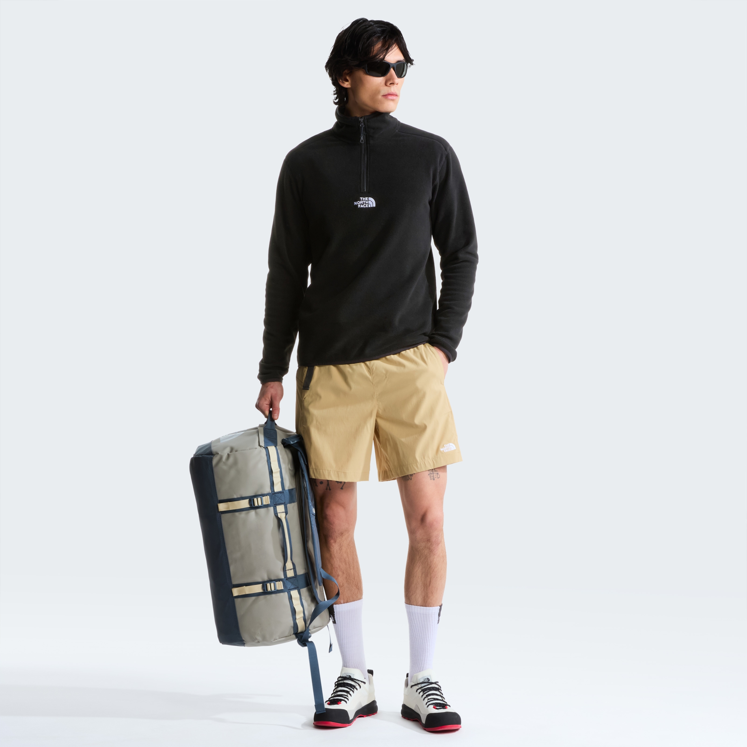THE NORTH FACE M GLACIER 1/4 ZIP - EMBROIDERED LOGO TNF BLACK – Bild 4