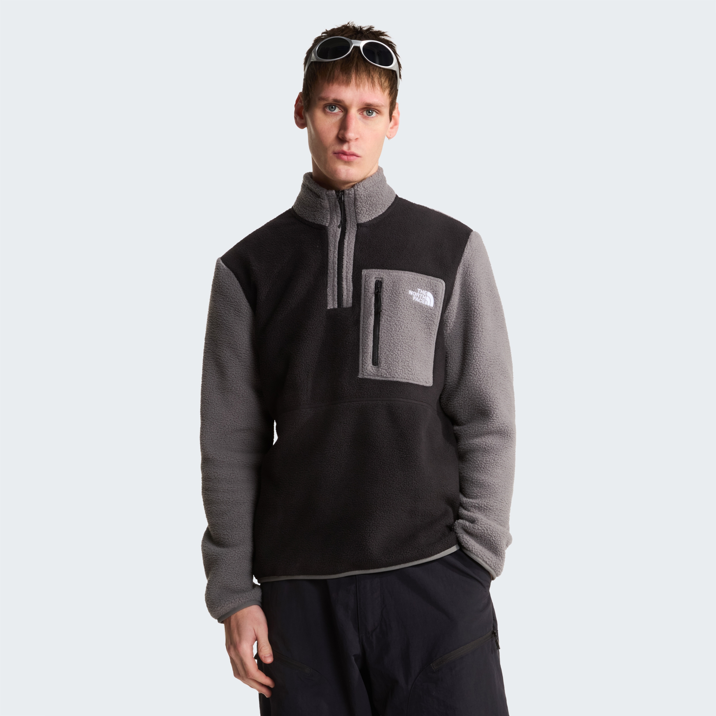 THE NORTH FACE M YUMIORI 1/4 ZIP TNF BLACK/SMOKED PEARL – Bild 3