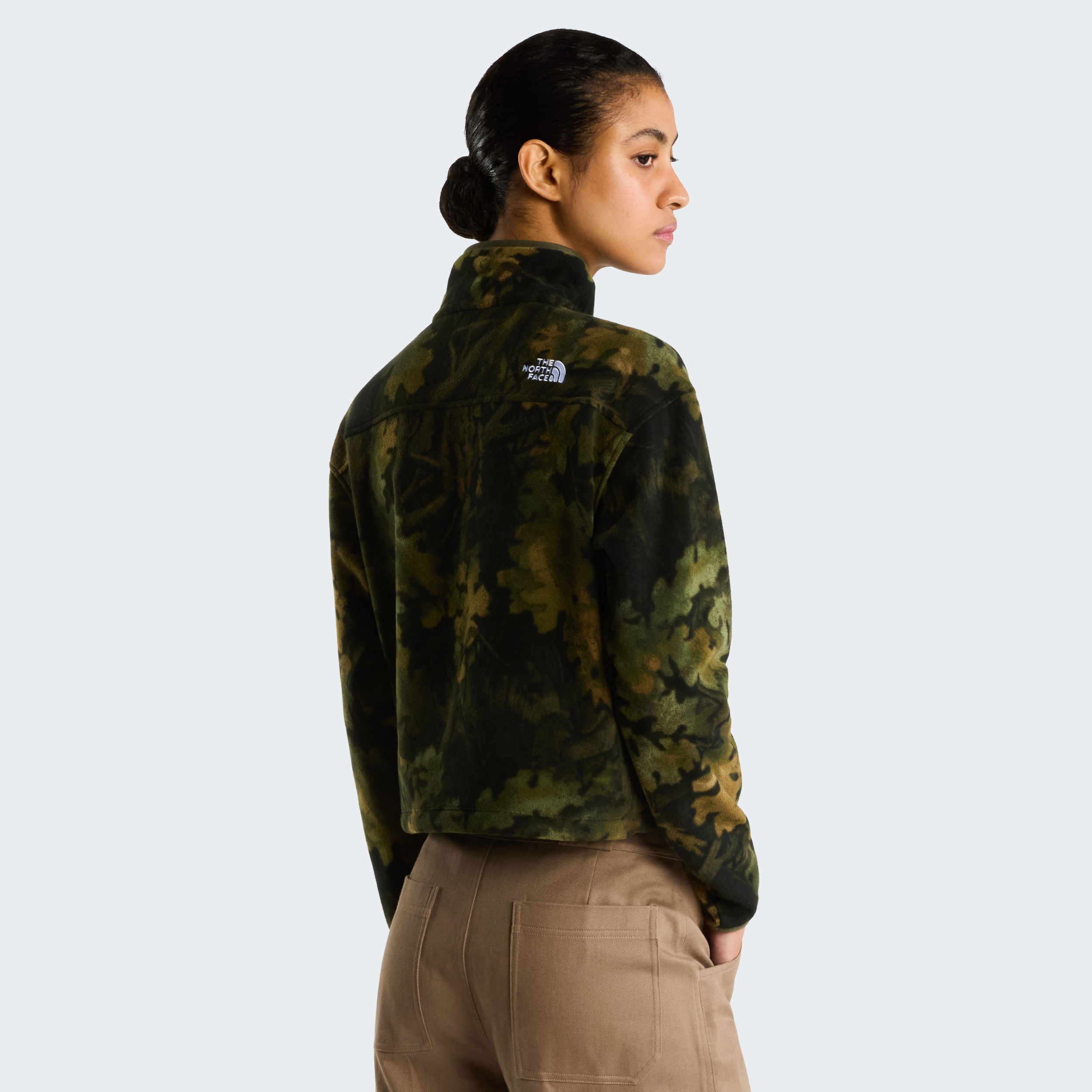 THE NORTH FACE W NOVELTY LOGO GLACIER 1/4 ZIP - PRINT WOODLAND GREEN YOSEMITE – Bild 5