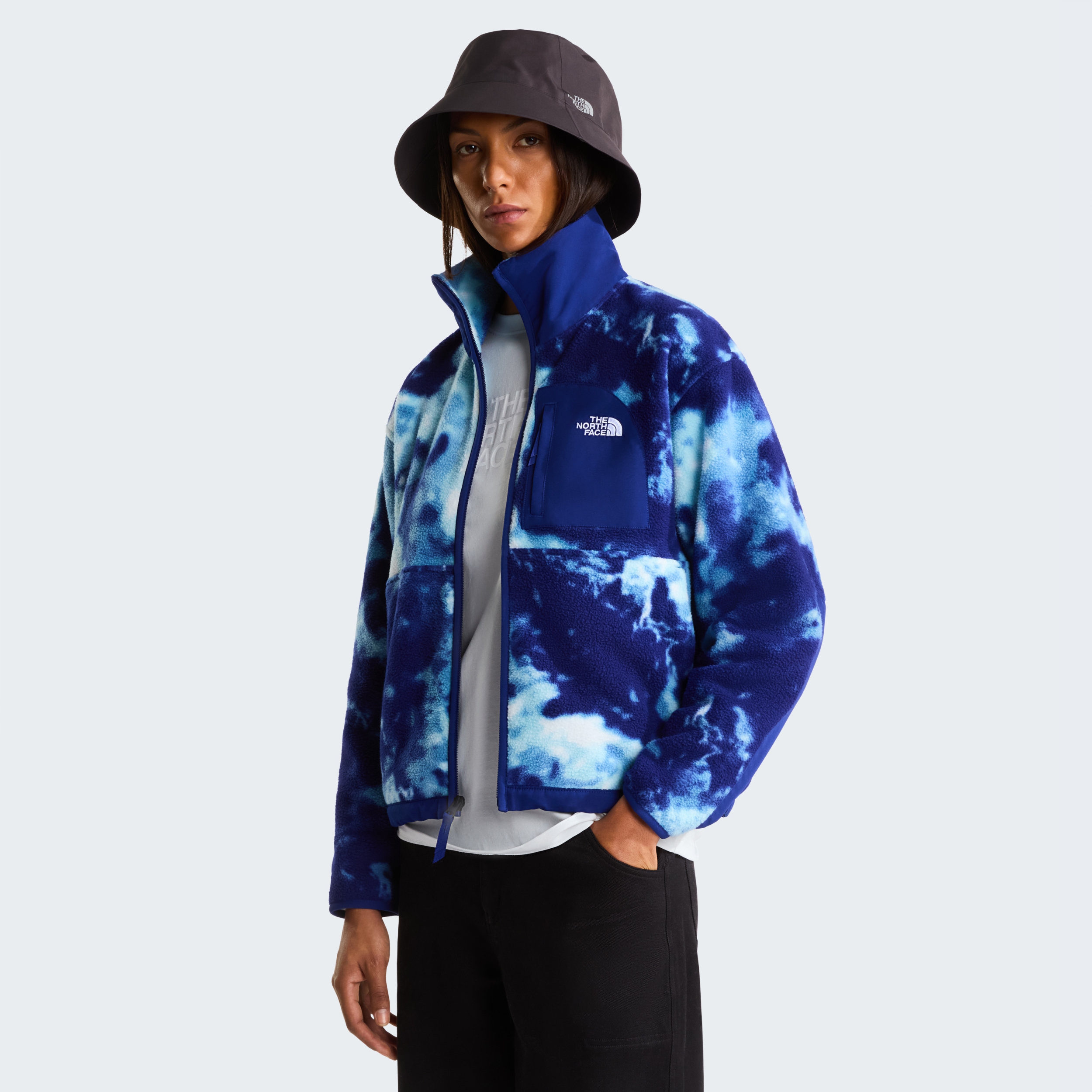 THE NORTH FACE W YUMIORI OFF PEAK FULL ZIP JACKET -PRNT BOLD BLUE GRANITIC ROCK – Bild 6